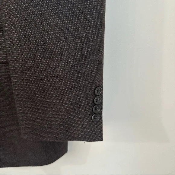 Vintage Joseph & Feiss 46L Lambswool Sports Coat Brown Grey 2-Button Men’s Wool - Picture 8 of 11